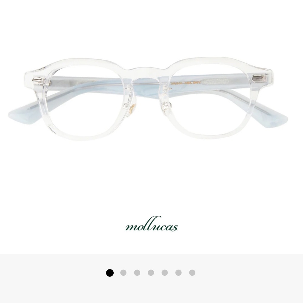 Mollucas Clear Frame Glasses (Tiffany blue), non prescription - New without box